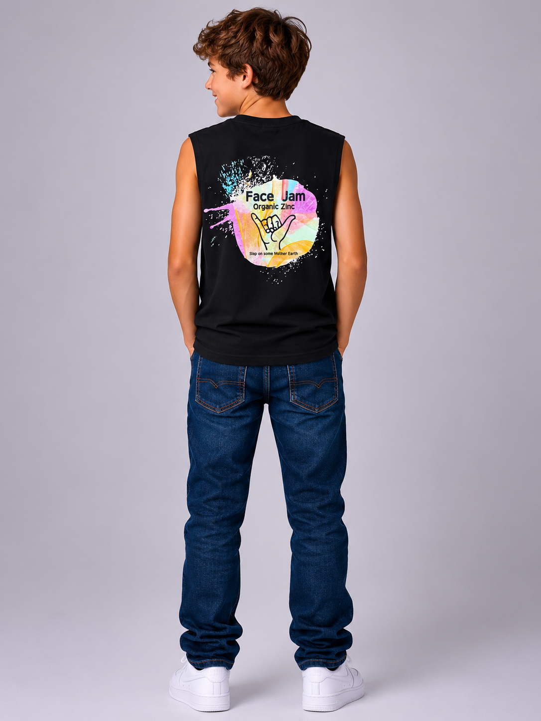 Face Jam Kids Muscle Tank