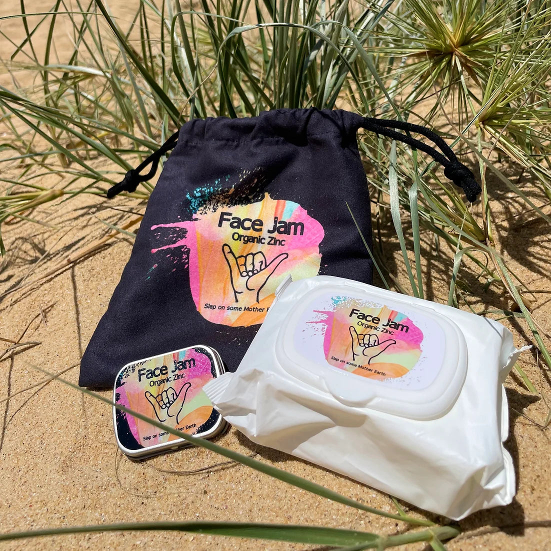 Stay protected with the Face Jam Crew Pack, featuring organic zinc and natural skincare