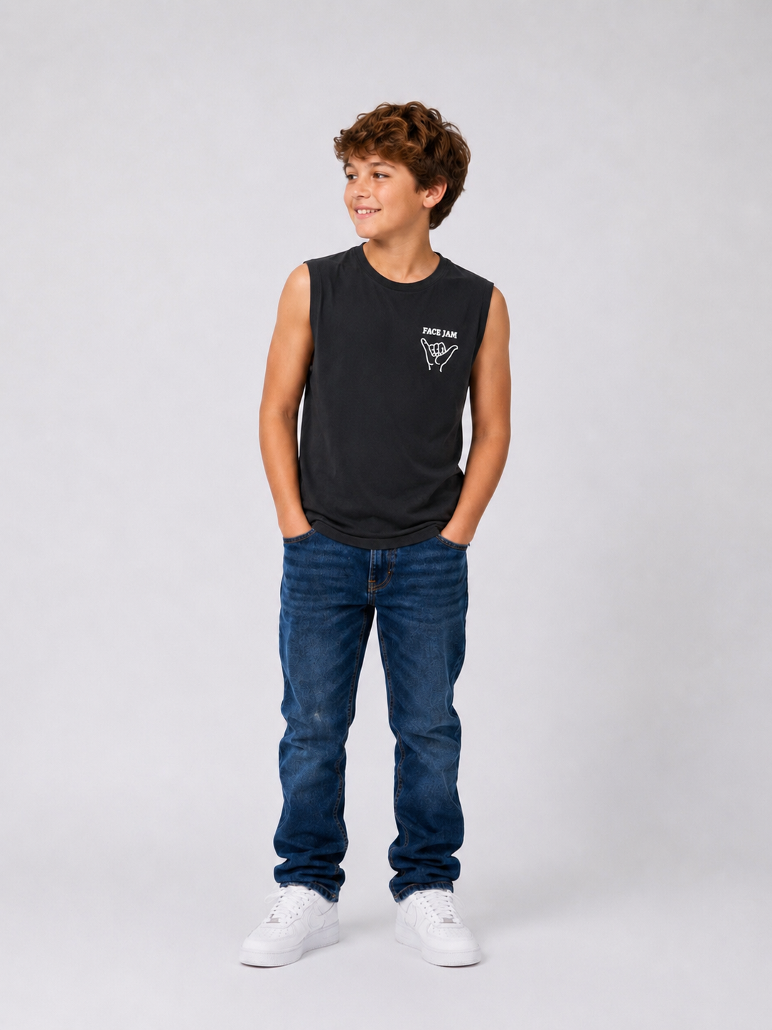 Face Jam Kids Muscle Tank
